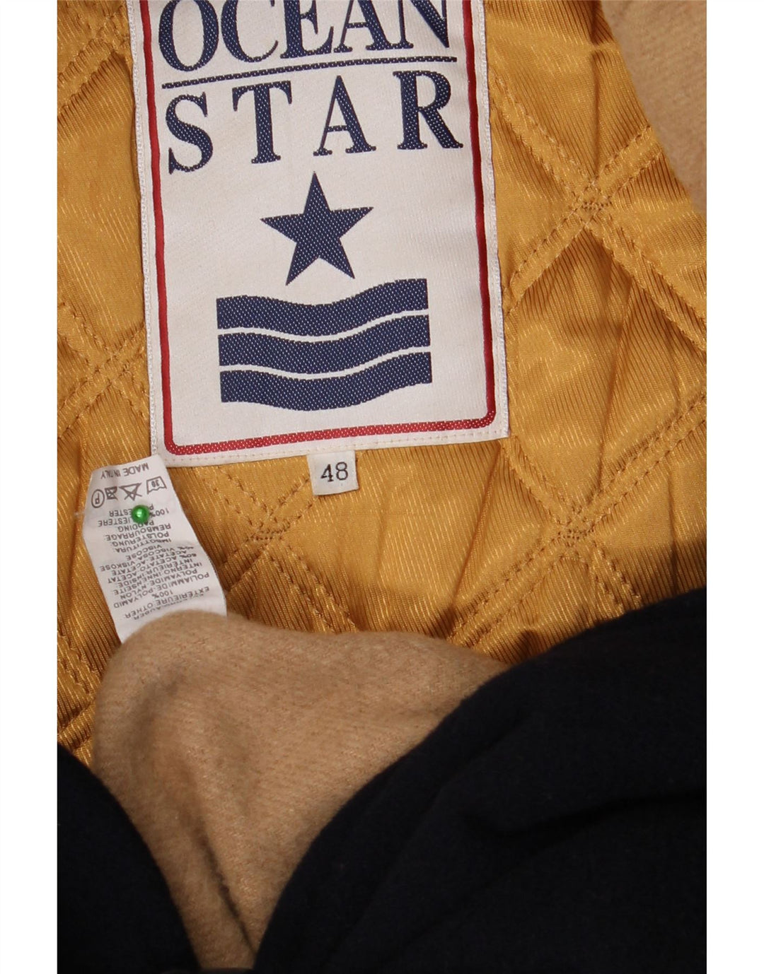 Casaco masculino com capuz Ocean Star IT 48 médio azul marinho poliamida