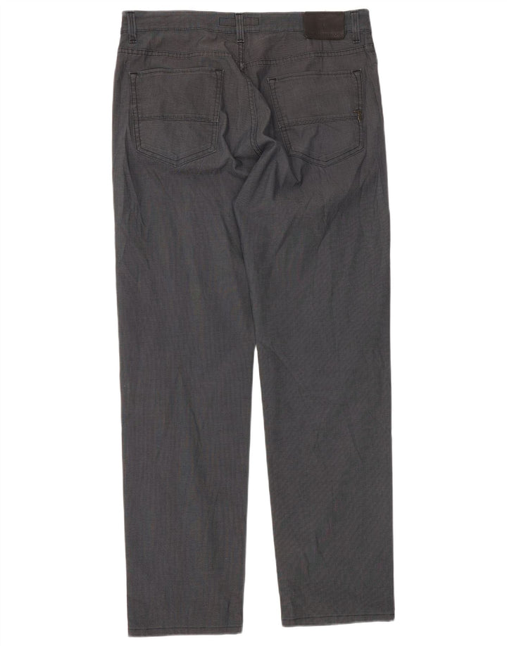 Calça masculina reta casual TRUSSARDI W36 L35 algodão cinza