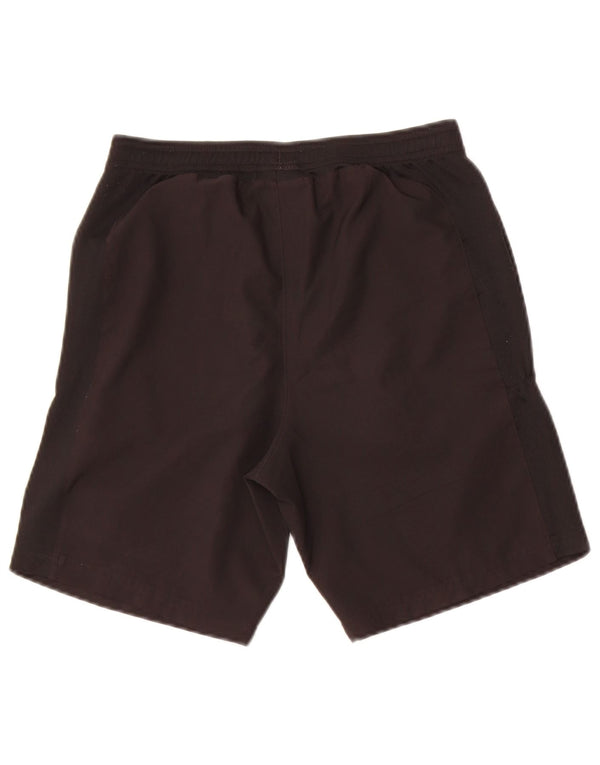 Shorts esportivos gráficos Nike Boys Dri Fit 12-13 anos grandes de poliéster preto