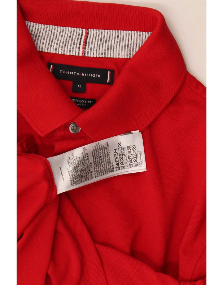 Camisa polo masculina Tommy Hilfiger Regular Fit médio algodão vermelho