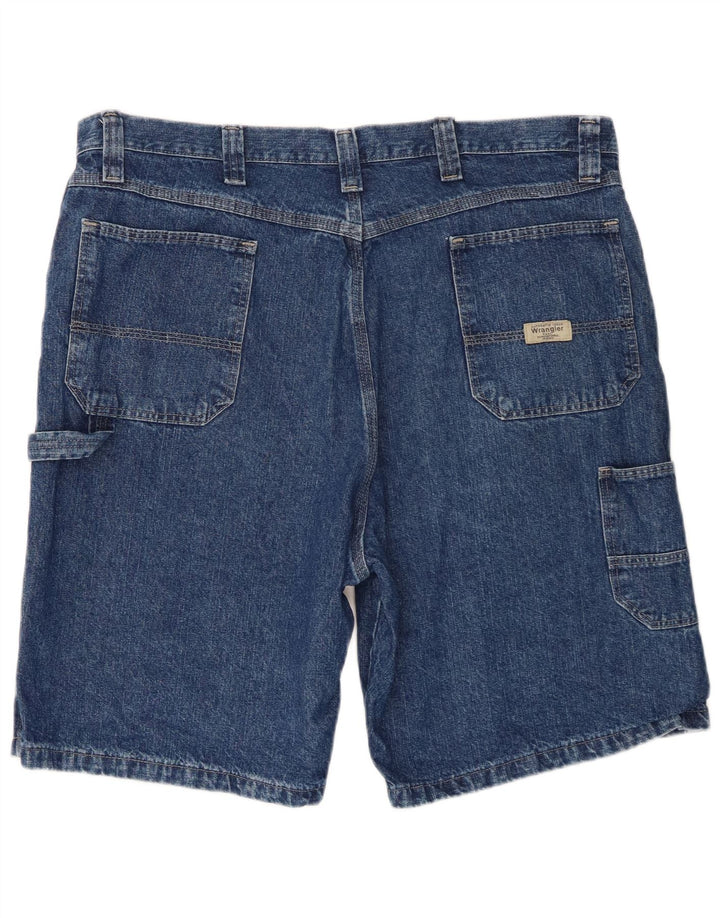 Shorts jeans cargo masculino Wrangler W38 XL azul algodão