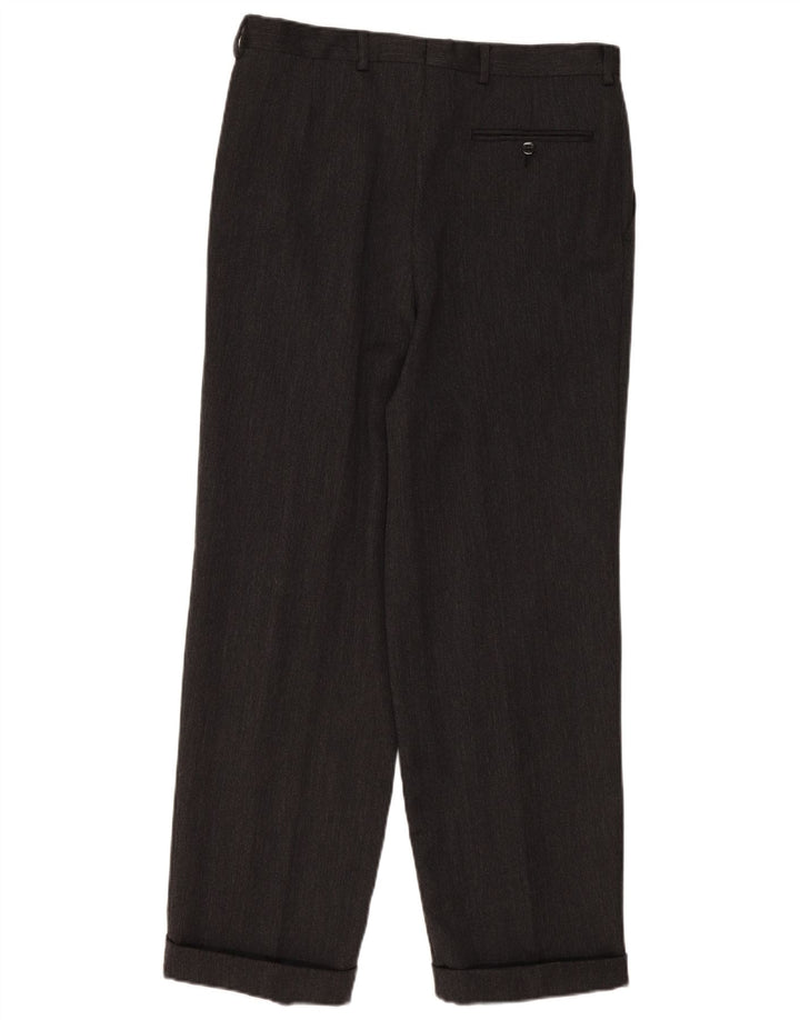 Cacharel Masculino Pegged Suit Calças IT 50 Grande W34 L31 Cinza