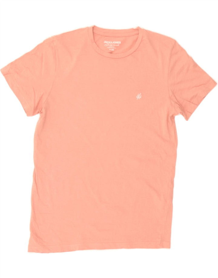 JACK & JONES Mens T-Shirt Top XS Pink Cotton Vintage Jack & Jones and Second-Hand Jack & Jones from Messina Hembry 