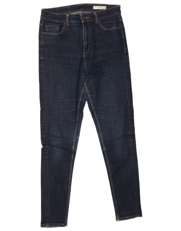 Jeans skinny feminino Marks & Spencer Reino Unido 10 pequeno W28 L27 azul marinho