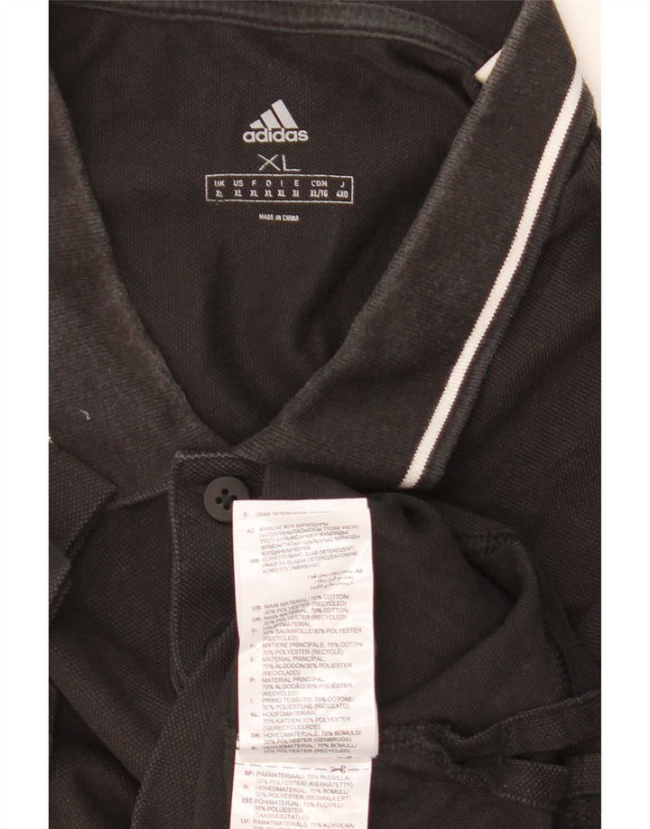 Camisa Polo Masculina Adidas XL Algodão Preto