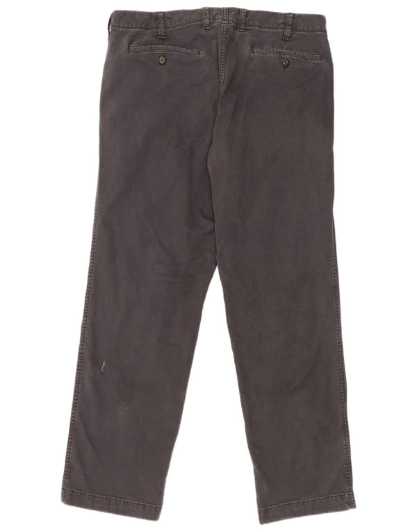 Calça Chino Reta Masculina Gap W36 L32 Algodão Preto