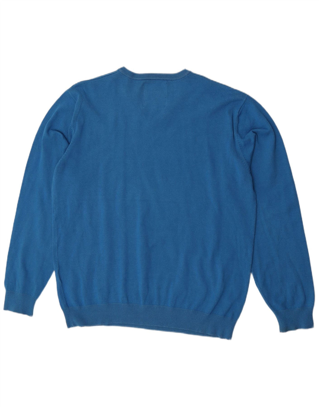 Suéter masculino Jack & Jones com decote em V 2XL azul acrílico