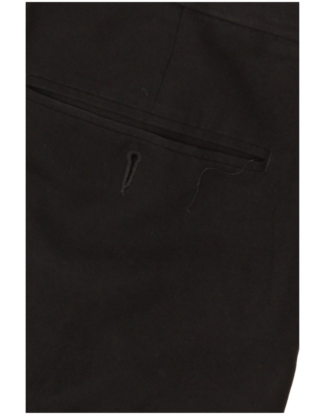 Calça masculina Marks & Spencer com pegged terno W36 L31 poliéster preto