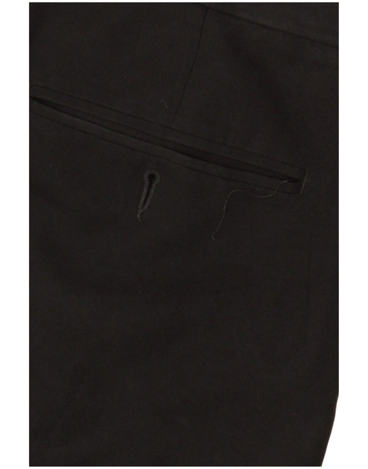 Calça masculina Marks & Spencer com pegged terno W36 L31 poliéster preto