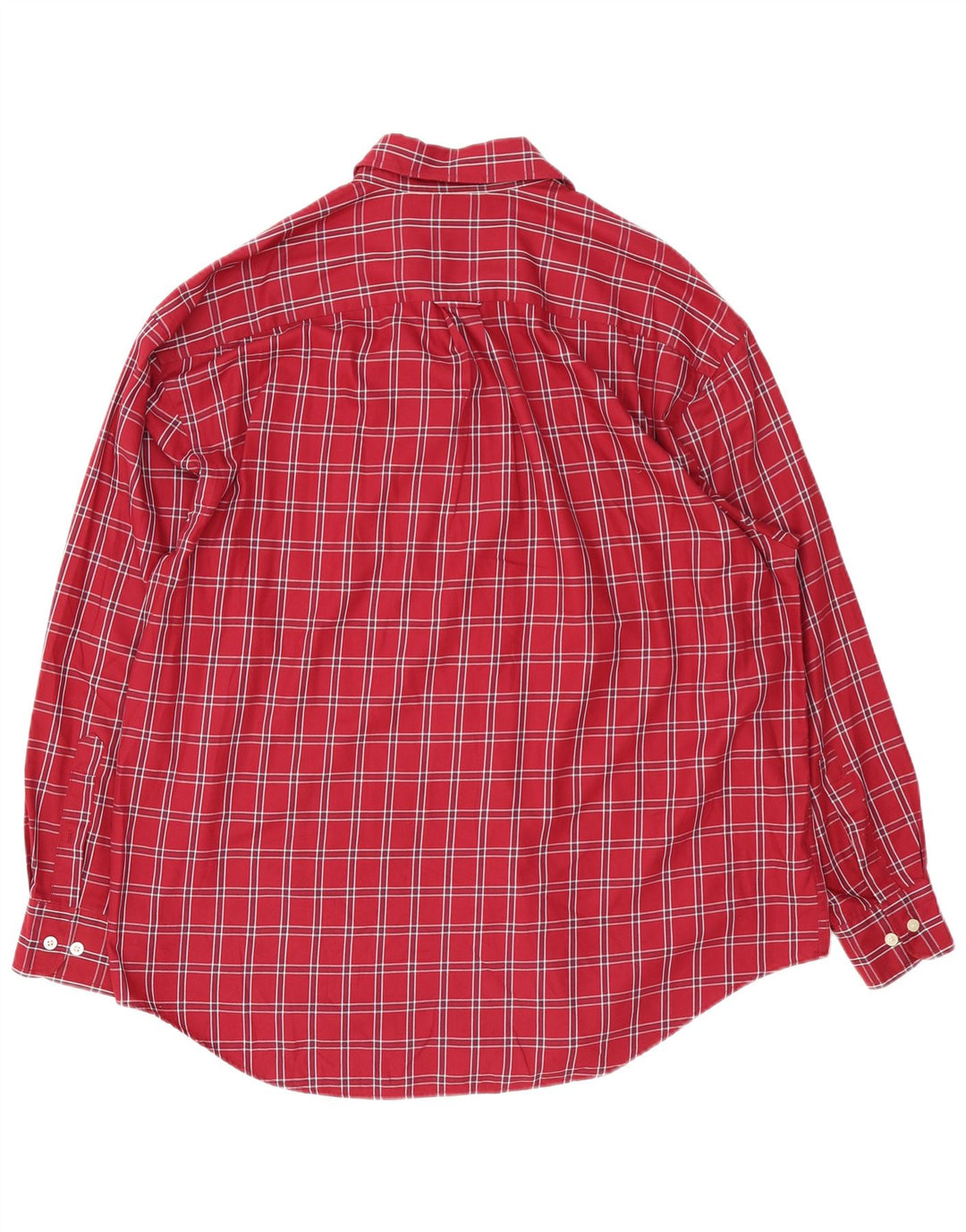 Camisa masculina Nautica XL vermelha xadrez algodão
