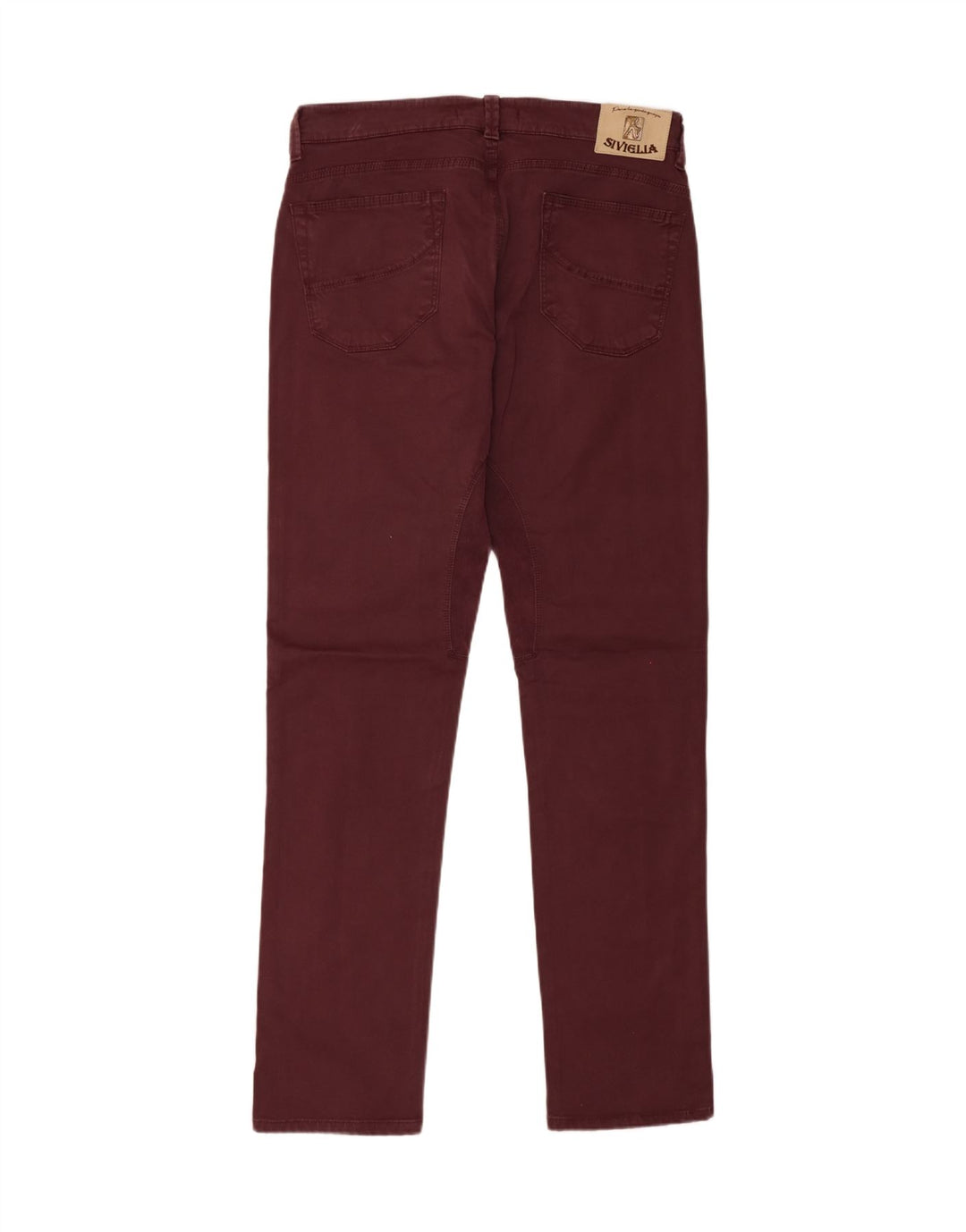 SIVIGLIA Mens Slim Jeans W36 L34 Burgundy Cotton Vintage SIVIGLIA and Second-Hand SIVIGLIA from Messina Hembry 