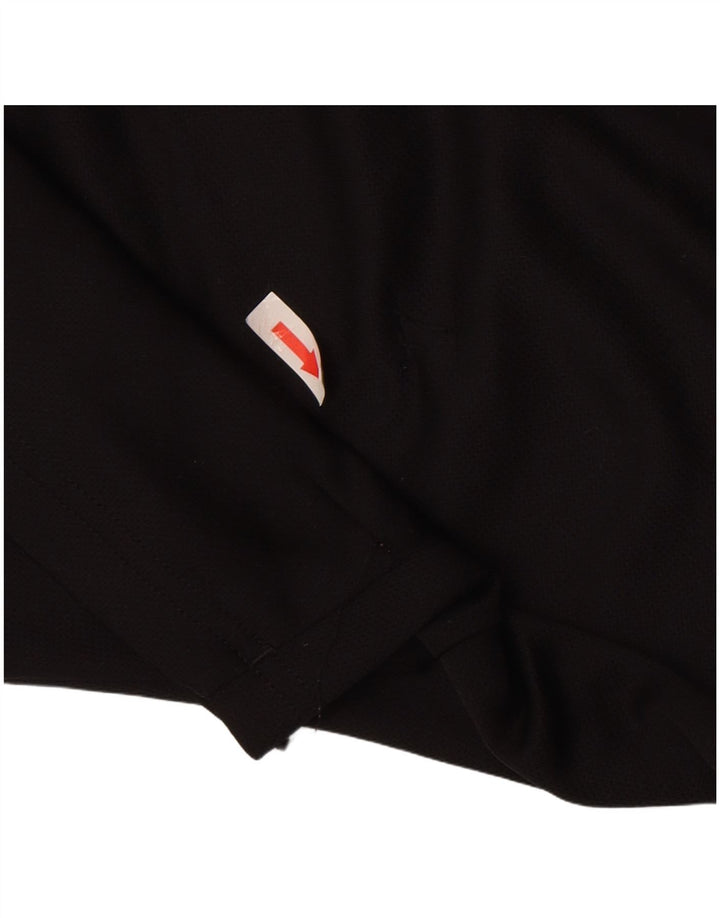 Adidas Mens Climalite Camiseta Top Médio Poliéster Preto