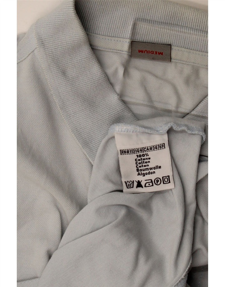 Camisa polo masculina de manga comprida KAPPA algodão azul médio