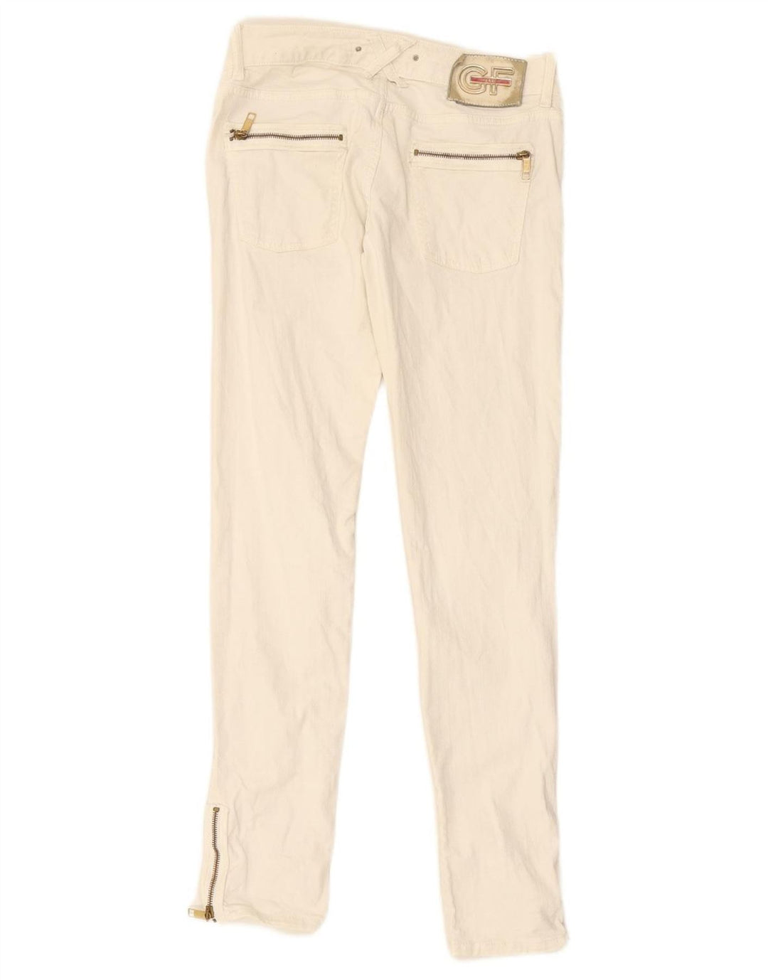 GF FERRE Jeans Slim Feminino W28 L29 Branco