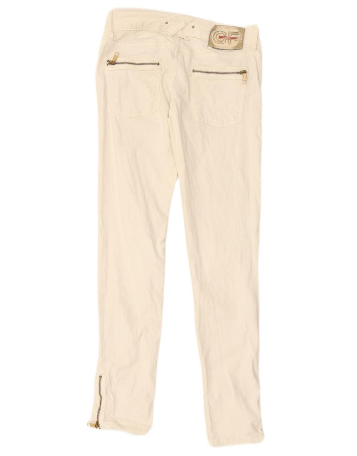 GF FERRE Jeans Slim Feminino W28 L29 Branco