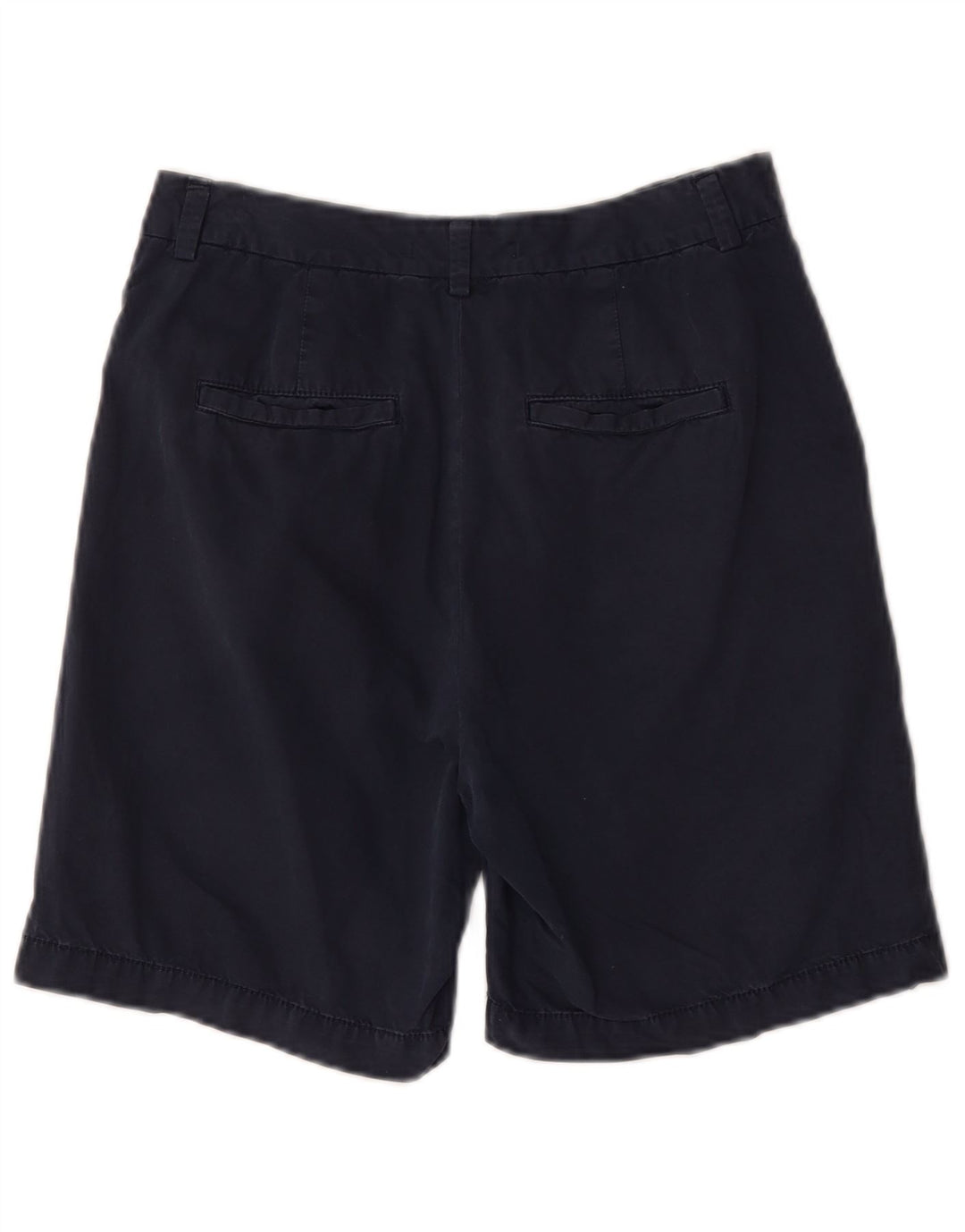 Shorts chino feminino de cintura alta Marks & Spencer W28 médio azul marinho