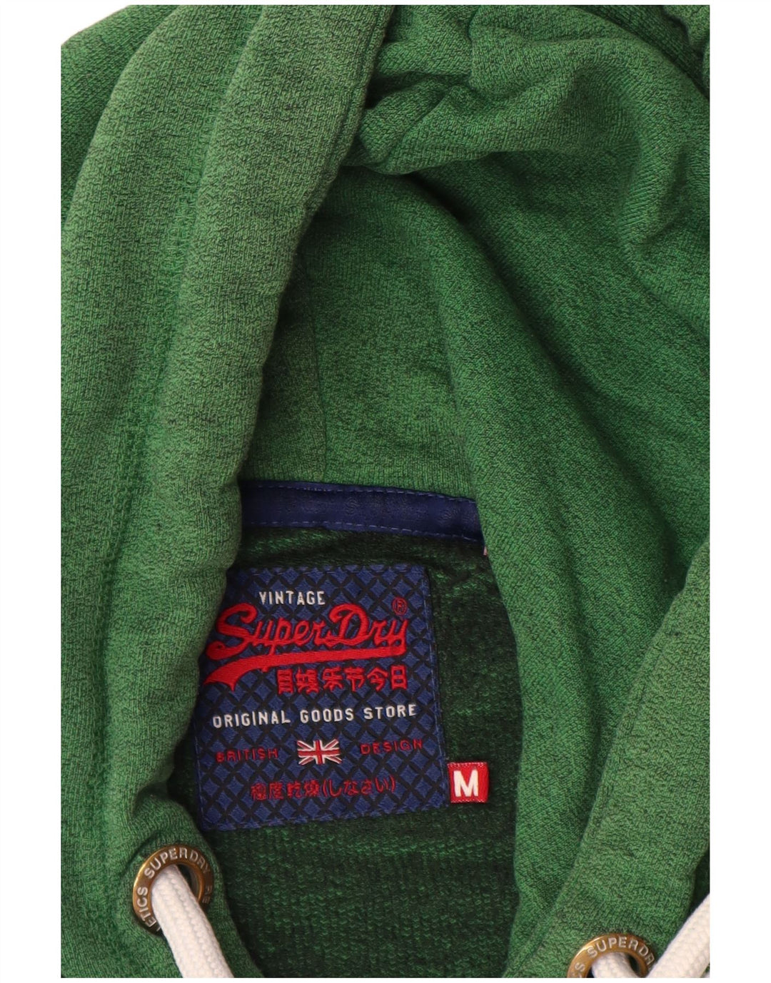 Superdry Mens Graphic Hoodie Jumper Médio Algodão Verde