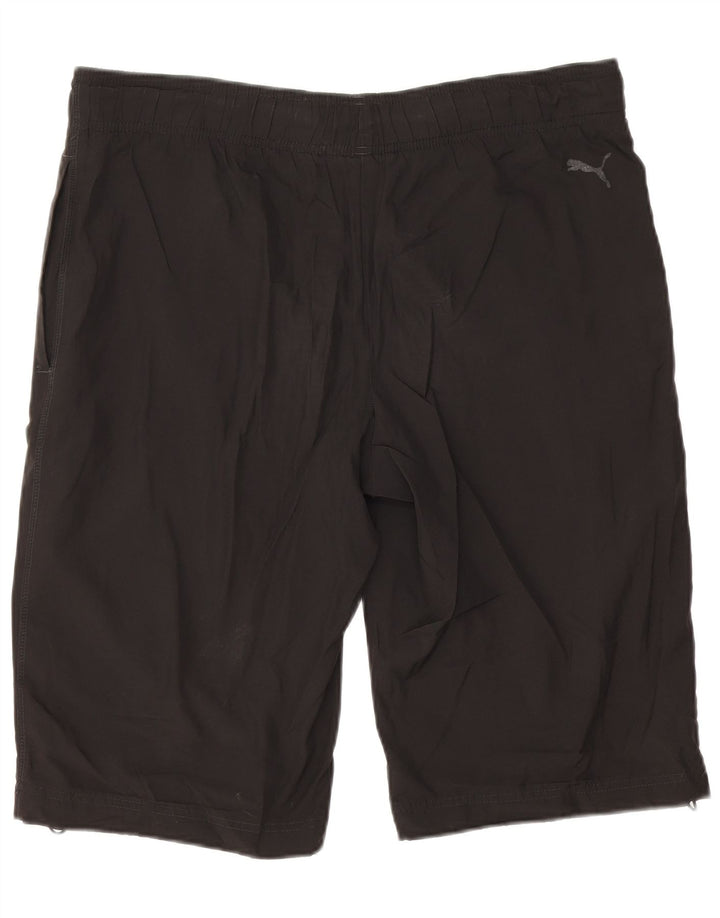 Puma Mens Graphic Sport Shorts Médio Preto