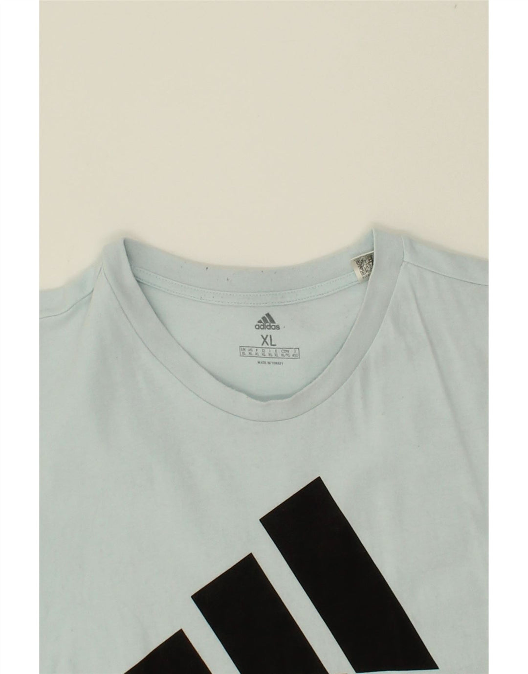 ADIDAS Mens Graphic T-Shirt Top XL Blue Cotton Vintage Adidas and Second-Hand Adidas from Messina Hembry 