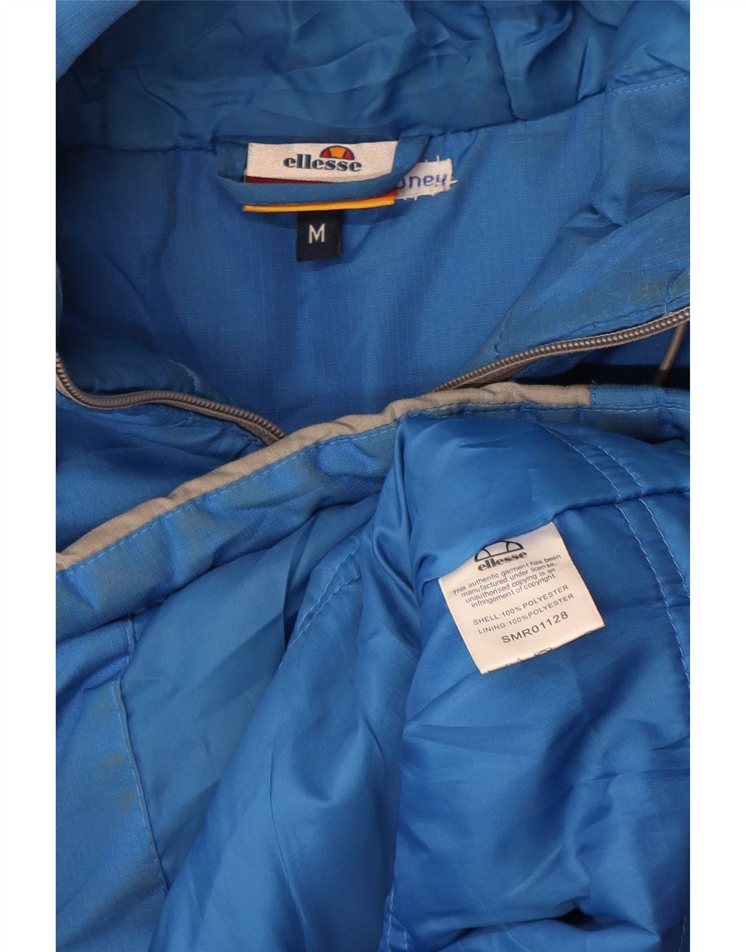Ellesse Jaqueta masculina gráfica acolchoada UK 38 Medium Multicolor Colourblock