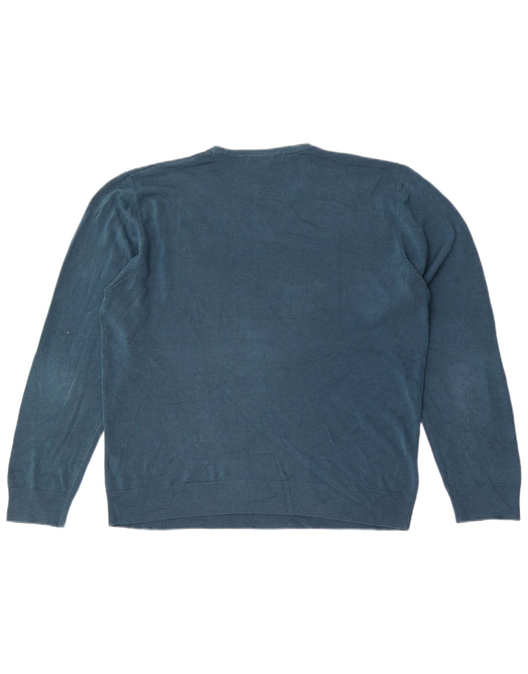 Suéter masculino Marks & Spencer com gola redonda grande acrílico azul