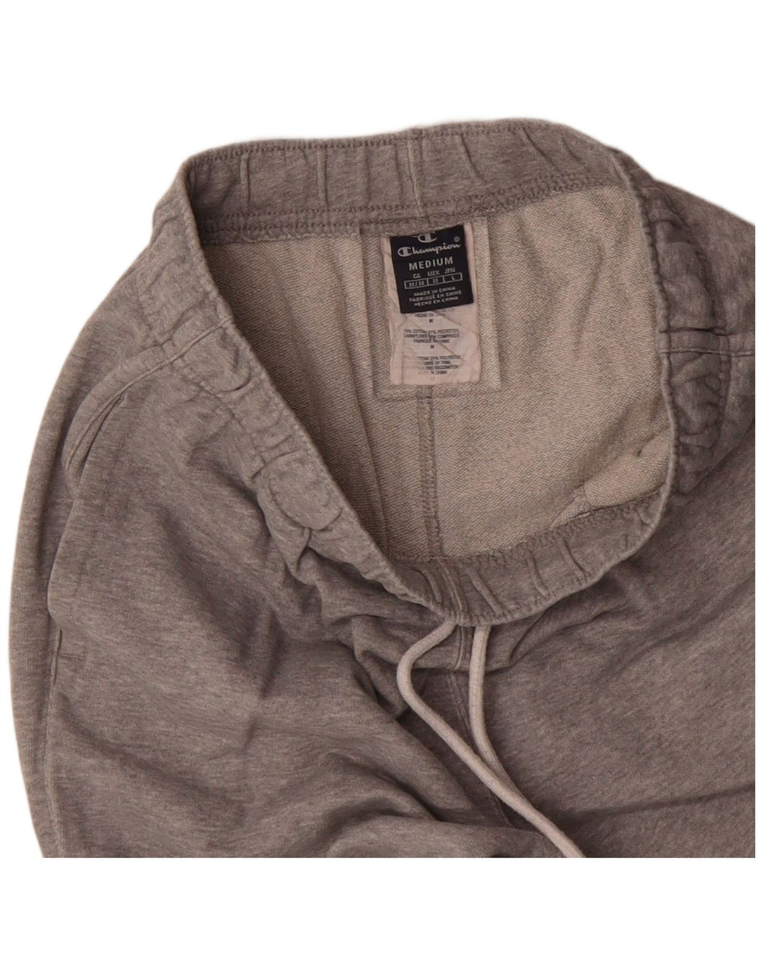 Calça de treino masculina CHAMPION joggers algodão cinza médio