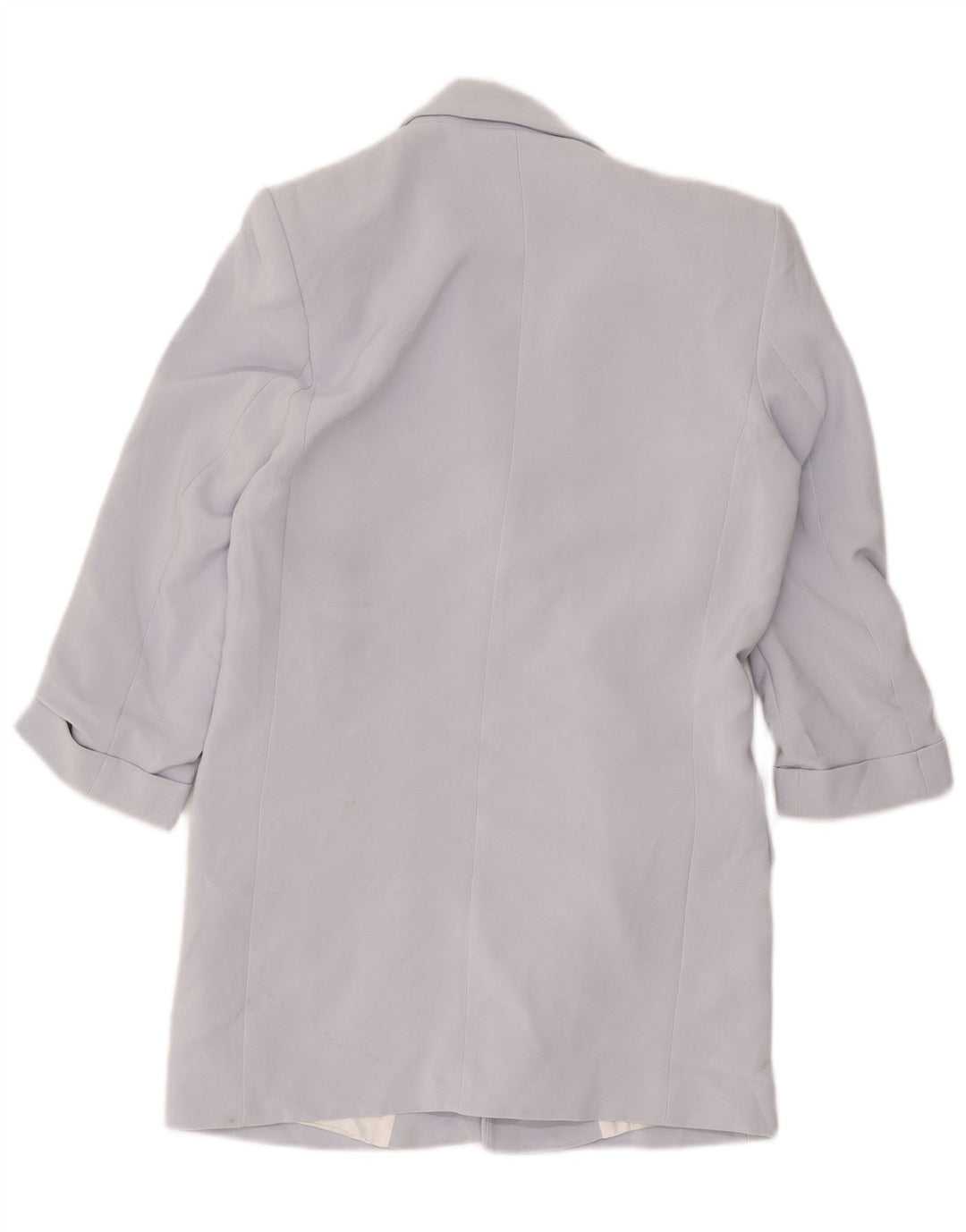 Zara Womens Open Loose Fit Blazer Jacket Reino Unido 6 XS Roxo Poliéster
