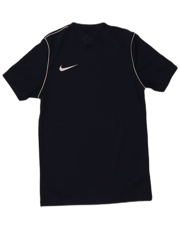 Camiseta Nike Masculina Dri Fit Top Pequeno Poliéster Azul Marinho