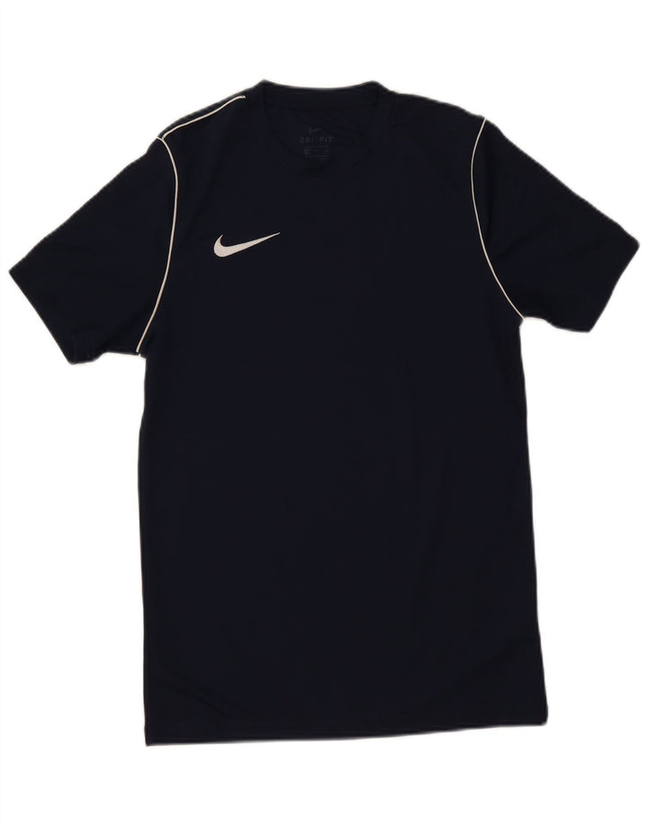 Camiseta Nike Masculina Dri Fit Top Pequeno Poliéster Azul Marinho