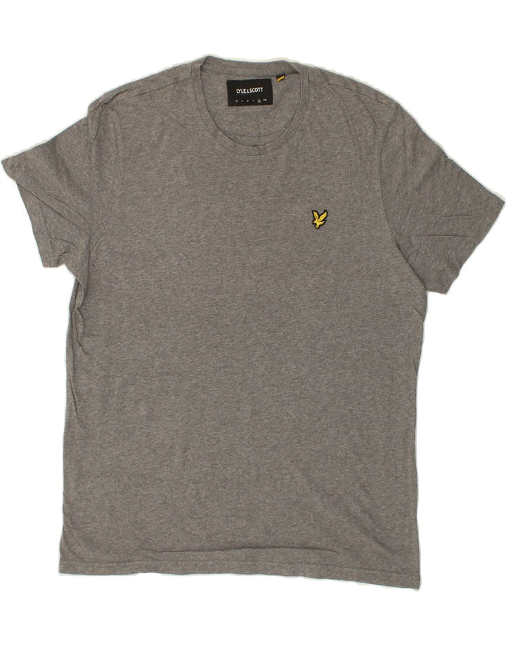 LYLE & SCOTT Womens T-Shirt Top UK 18 XL Grey Cotton Vintage Lyle & Scott and Second-Hand Lyle & Scott from Messina Hembry 