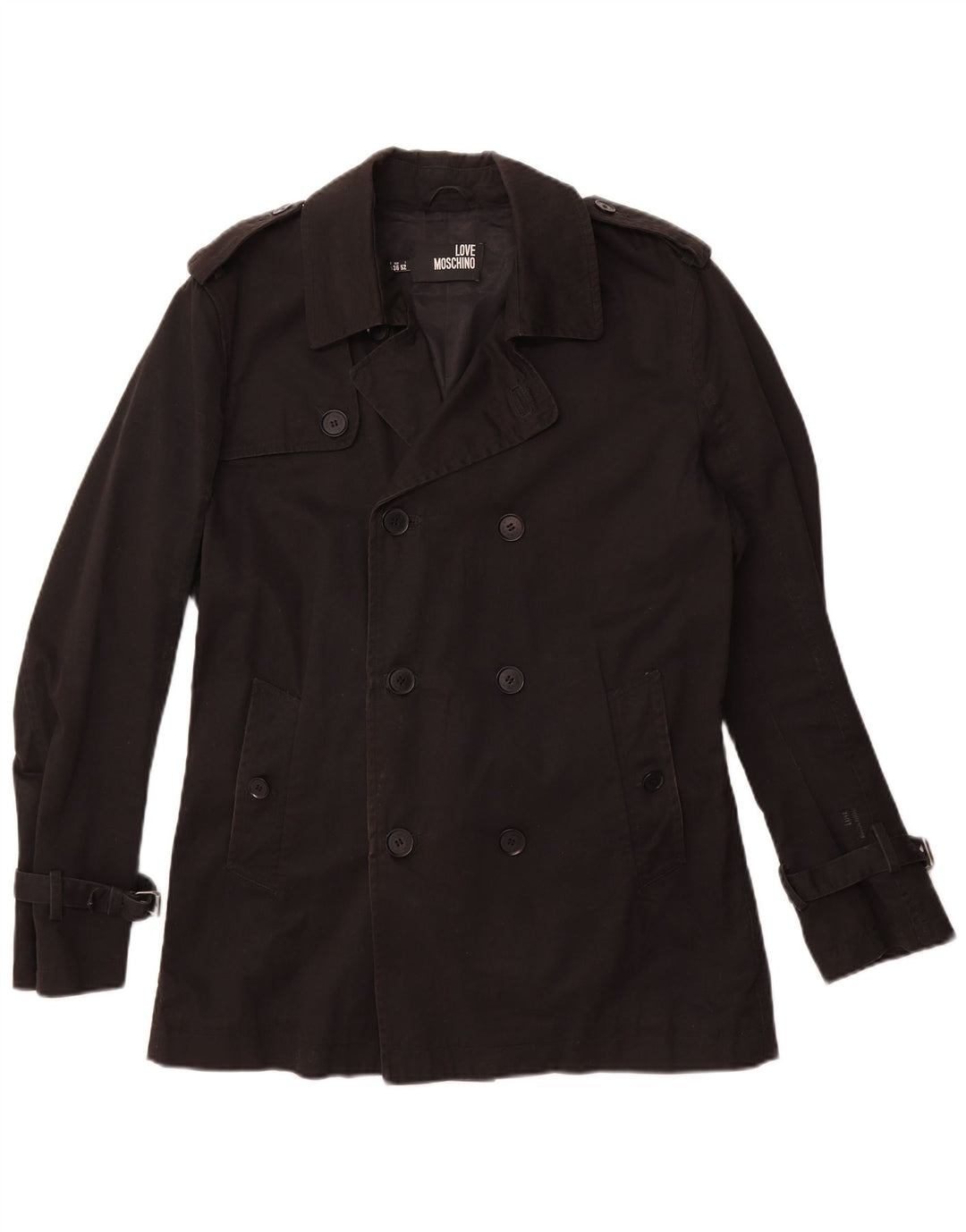 Casaco Moschino Masculino Pea UK 42 XL Algodão Preto