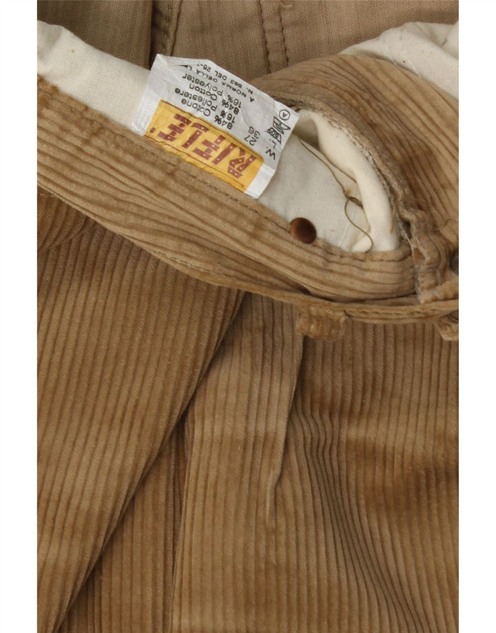 RIFLE Womens Straight Corduroy Trousers W27 L36 Brown Cotton Vintage Rifle and Second-Hand Rifle from Messina Hembry 