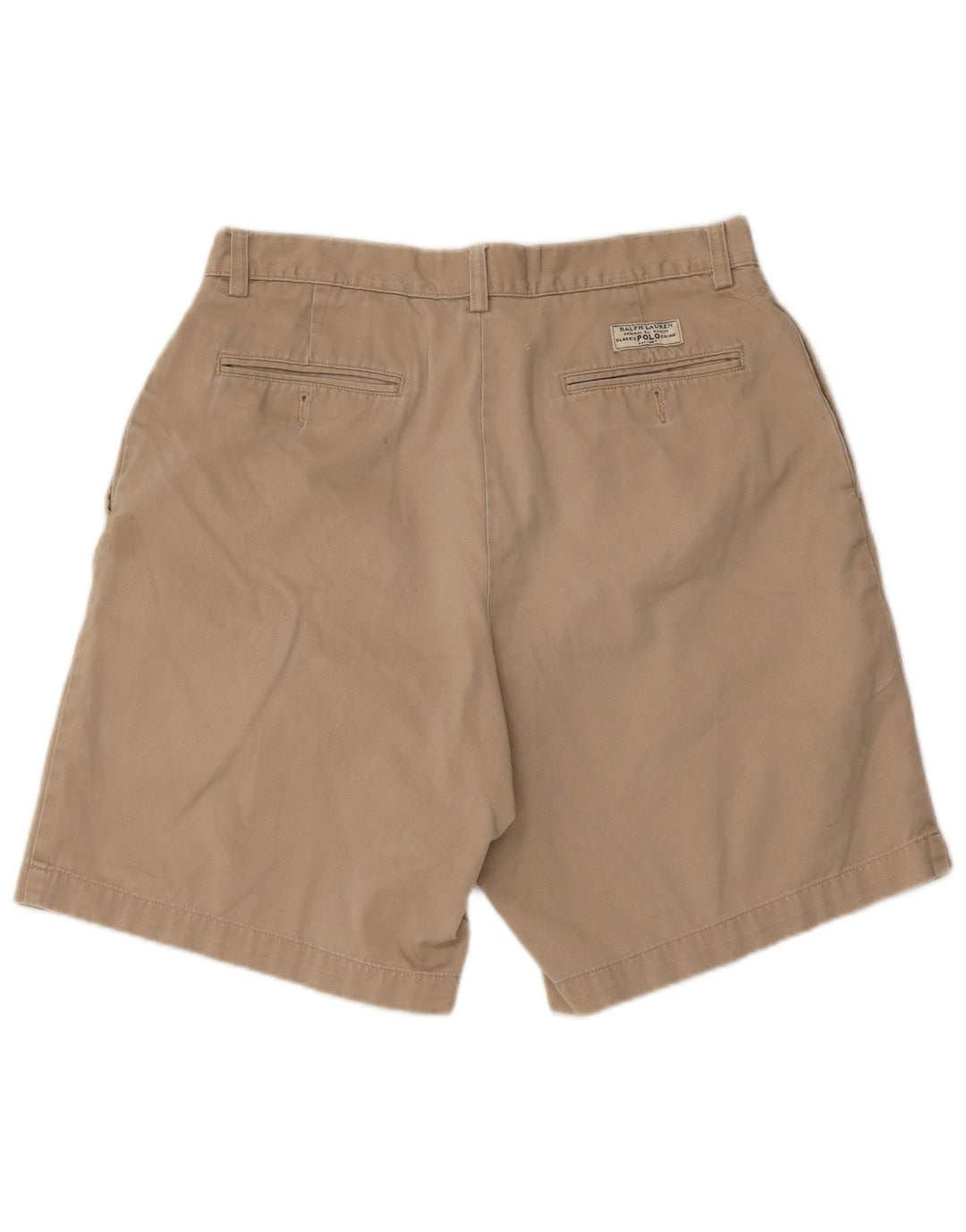 POLO RALPH LAUREN Shorts Chino Masculino Pegged W33 Algodão Bege Médio