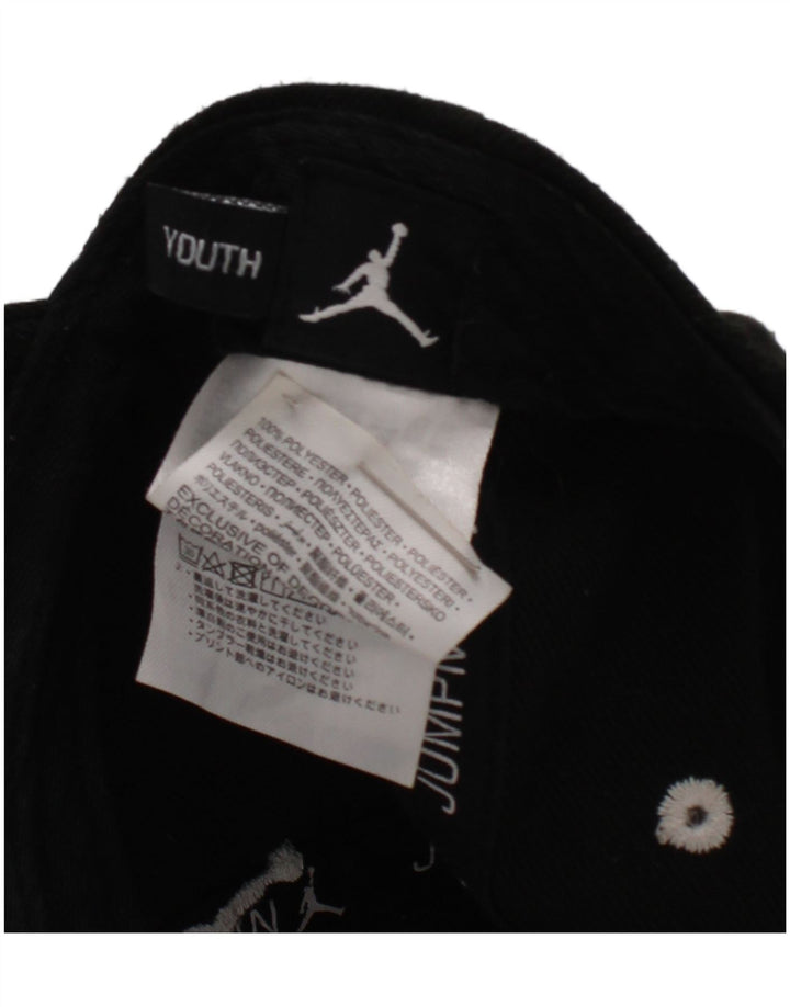 Boné de beisebol gráfico Jordan Boys tamanho único poliéster preto