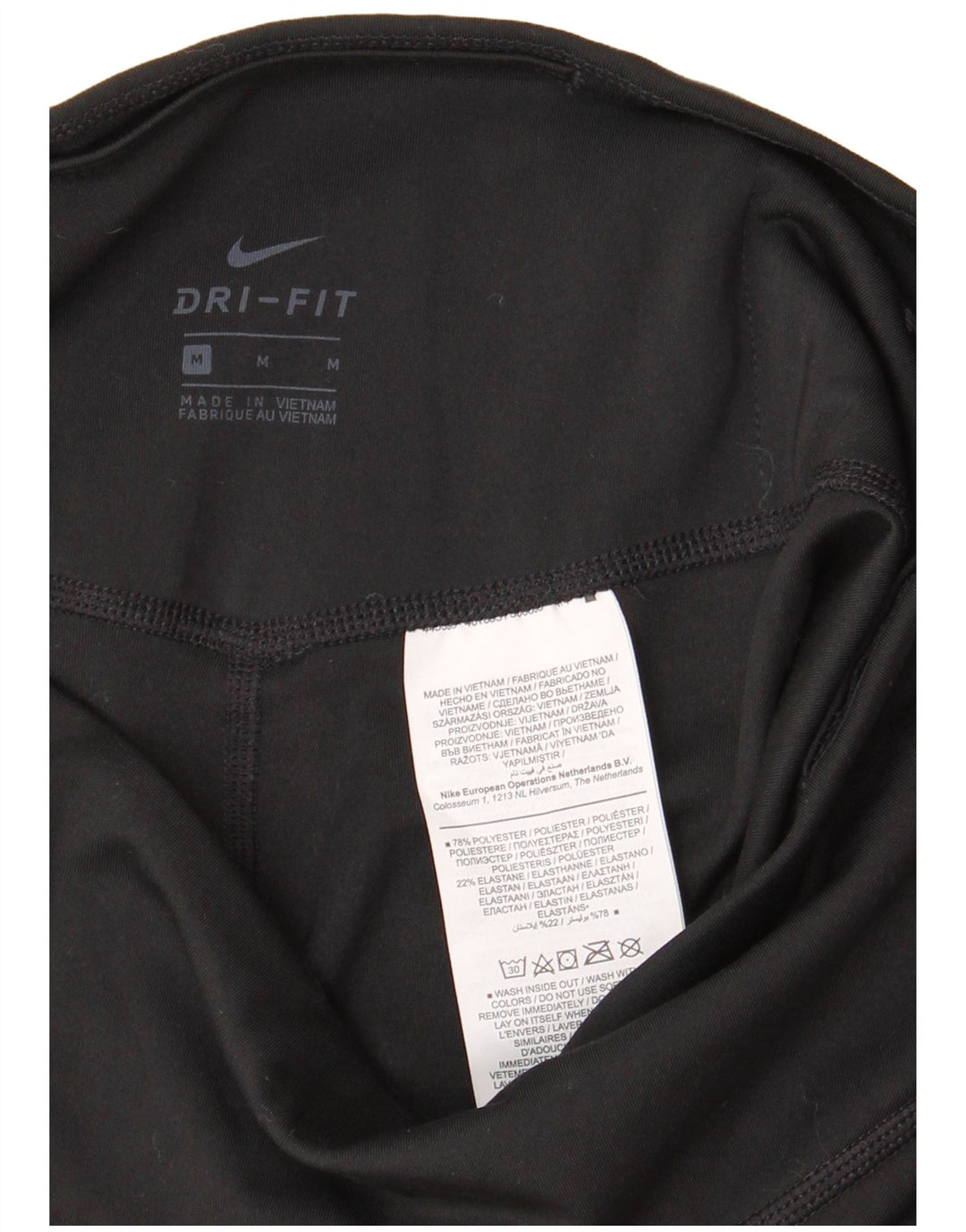Leggings Nike Dri Fit Graphic Capri UK 12 Médio Preto Poliéster