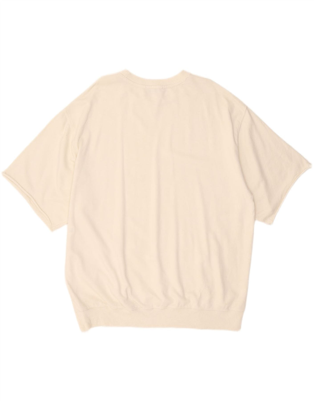 Zara moletom masculino manga curta jumper grande algodão branco