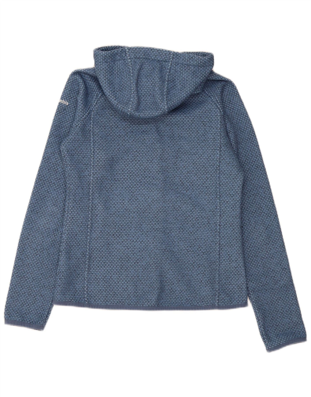 COLUMBIA Womens Zip Hoodie Sweater UK 10 Small Blue Polyester