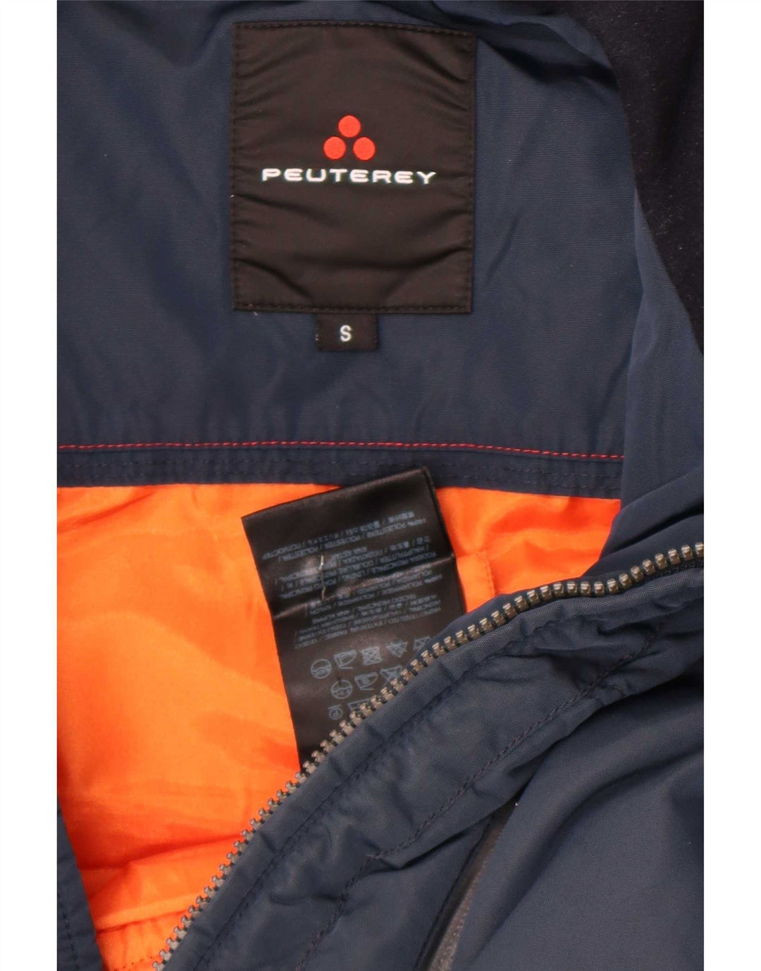 Jaqueta acolchoada masculina PEUTEREY UK 36 pequena poliamida azul marinho