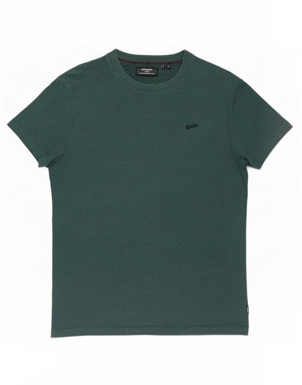 Camiseta masculina Superdry Top médio algodão verde
