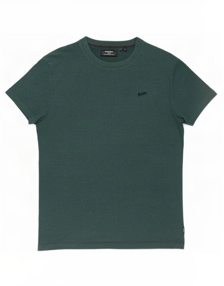 Camiseta masculina Superdry Top médio algodão verde