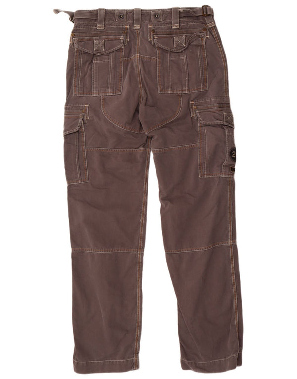 Calça cargo reta masculina Aeronautica Militare IT 50 grande W34 L33 cinza