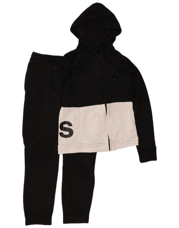 Adidas Womens Graphic Full Tracksuit UK 12/14 Médio Preto Colorblock