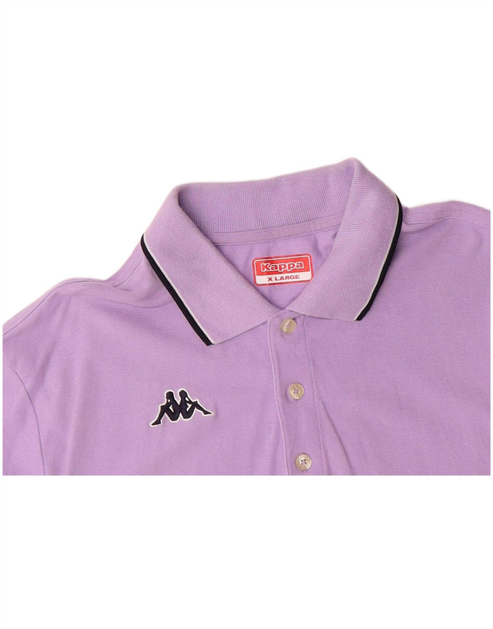 Camisa polo masculina KAPPA XL algodão roxo