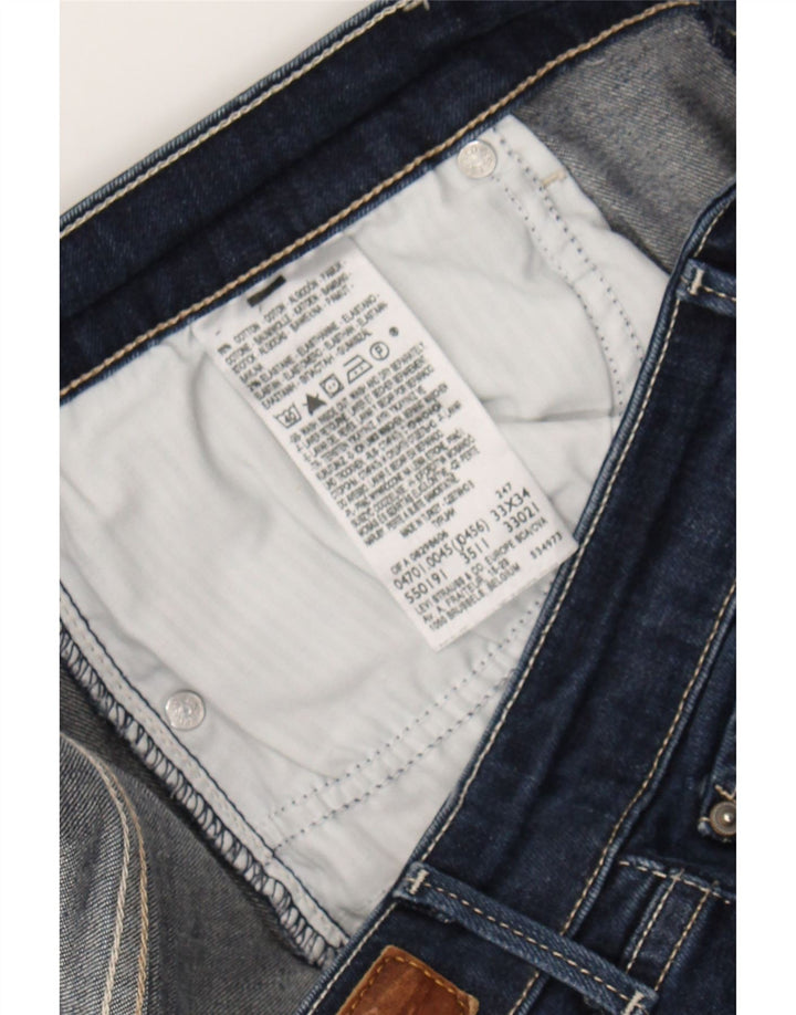 LEVI'S Womens Straight Jeans W33 L25 Blue Cotton Vintage Levi's and Second-Hand Levi's from Messina Hembry 
