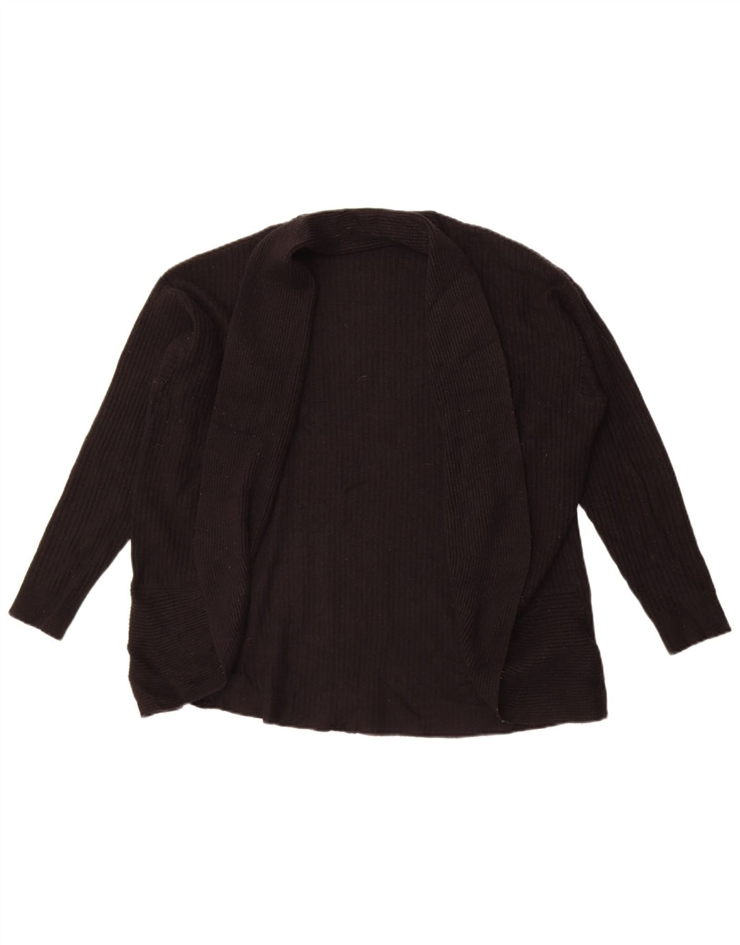 Marks & Spencer Suéter feminino Per Una Open Cardigan Reino Unido 16 Grande Preto