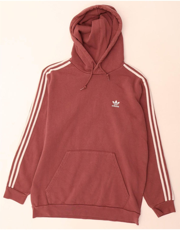 Adidas Mens Hoodie Jumper Grande Algodão Marrom