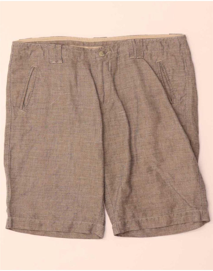 BENETTON Mens Chino Shorts W32 Cinza Médio