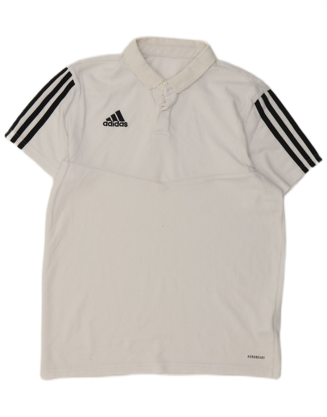 Adidas Mens Aeroready Polo Shirt Médio Algodão Branco