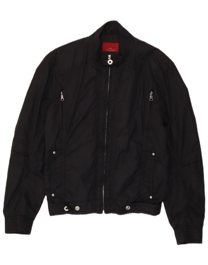 Jaqueta utilitária masculina ZARA UK 38 médio preto
