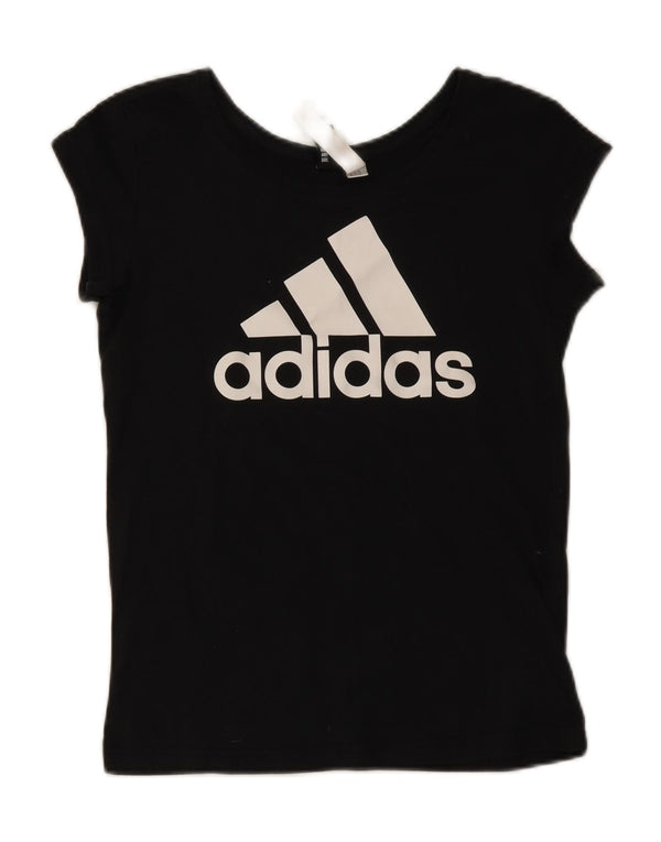 Adidas Camiseta Feminina Graphic Top UK 4/6 XS Algodão Preto